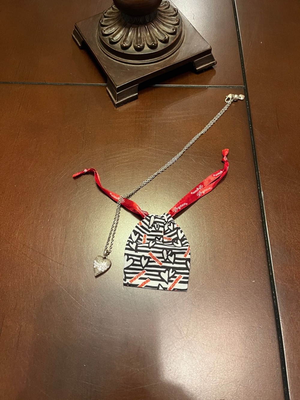 Brighton beautiful Silver Heart Pendant Necklace - Picture 3 of 8